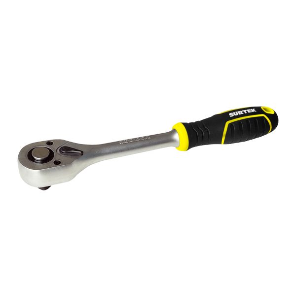 F5150X - Matraca reversible con mango bimaterial, quick release, para dado cuadro de 3/8" Surtek