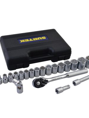 F5800BM - Juego de dados y accesorios cuadro de 1/2" métrico, 20 piezas Surtek