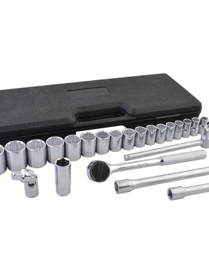 F5800C - Juego de dados y accesorios cuadro de 1/2" en pulgadas, 25 piezas Surtek