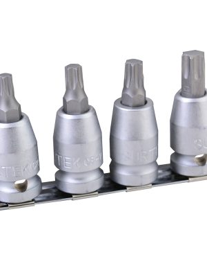 F5800T - Juego de dados con punta torx cuadro de 1/2", 4 piezas Surtek