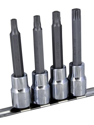 F5800TL - Juego de dados con punta larga torx cuadro de 1/2", 4 piezas Surtek