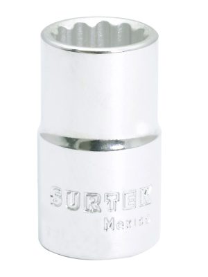 F5814 - Dado en pulgadas cuadro de 1/2", 12 puntas, 7/8" Surtek