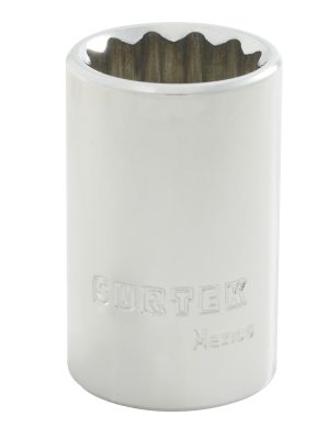 F5822M - Dado cuadro de 1/2", 12 puntas, métrico, 22 mm Surtek