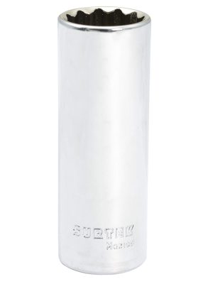 F5828L - Dado largo cuadro de 1/2", 12 puntas, en pulgadas, 7/8" Surtek