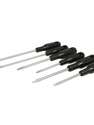 FGD01.jpg FGD01 - Juego de destornilladores con mango negro combinados, 6 piezas en blíster Foy