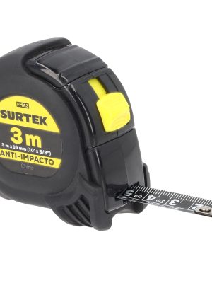 FMA3.jpg FMA3 - Flexómetro con carcasa anti-impacto cinta color negro 3 m x 16 mm Surtek