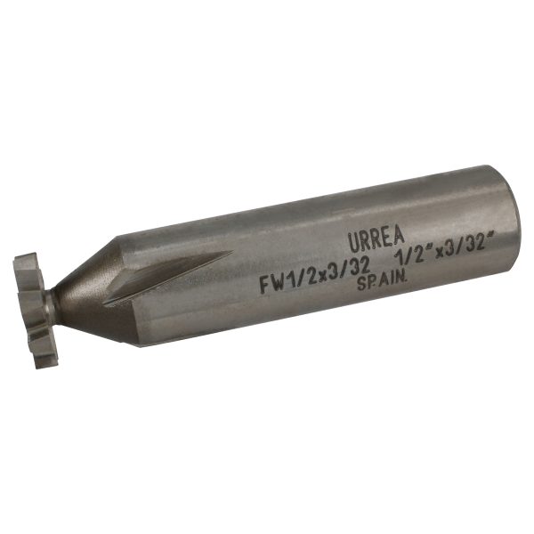FW1-2X3-32.jpg FW1/2X3/32 - Fresa tipo woodruff de acero 1/2" x 3/32" Urrea