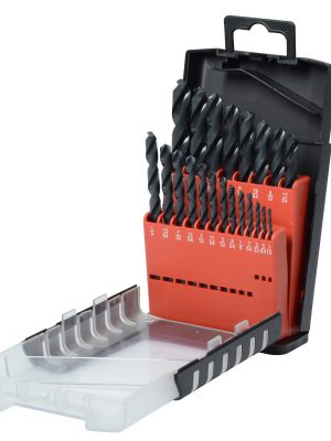 G5121 - Juego de brocas negras de acero de alta velocidad zanco recto, 21 piezas Urrea