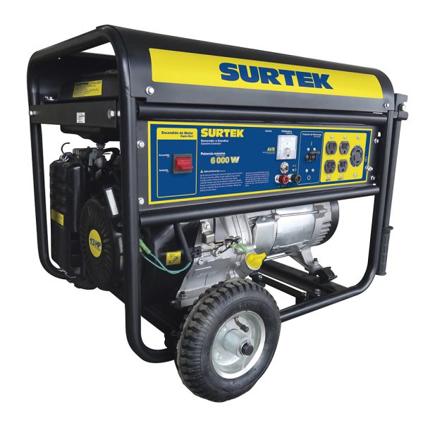 GG560.jpg GG560 - Generador a gasolina 6000 W, 390 cc, voltaje de salida 120 V Surtek