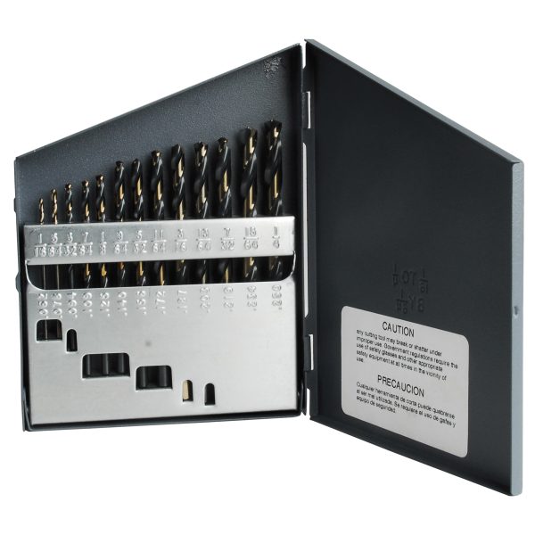 H5113 - Juego de brocas premium de acero de alta velocidad zanco 3 planos, 13 piezas Urrea