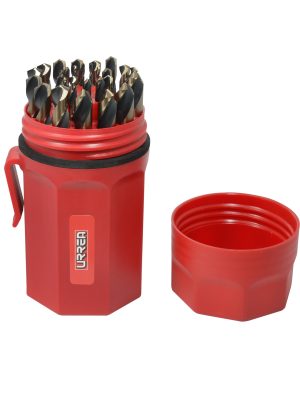 H5129 - Juego de brocas premium de acero de alta velocidad zanco 3 planos, 29 piezas Urrea