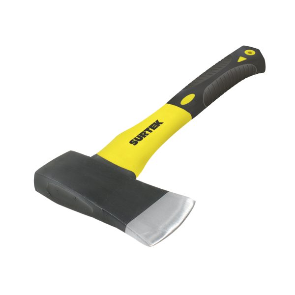 HC1 1/2F - Hacha cazadora con cabeza forjada en acero con mango de fibra de vidrio 14", 1-1/2 lb Surtek