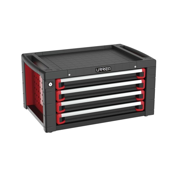 HD28S4 - Gabinete superior 4 gavetas color rojo y negro serie HD 28" Urrea