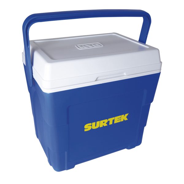 HIEL20 - Hielera azul de 16 Lt, 38.9 x 29 x 27.5 cm Surtek