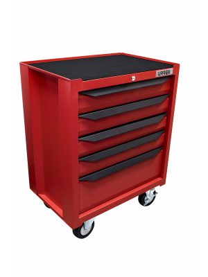IN27M5 - Gabinete móvil con 5 gavetas color rojo y negro 27" serie IN Urrea