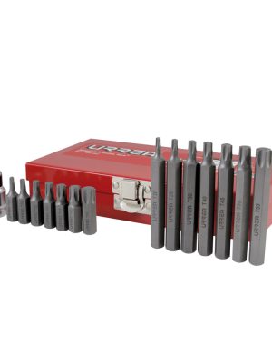 J2315.jpg J2315 - Juego de puntas Torx hexágono de 3/8" con adaptador, 15 piezas en caja metalica Urrea