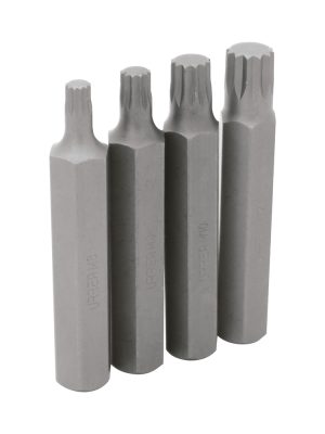 J607 - Juego de puntas bristol hexágono de 1/2", 4 piezas en blíster Urrea