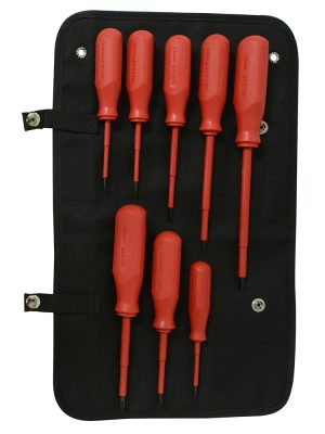 J9700V - Juego de destornilladores rojos 1000 V combinados, 8 piezas Urrea