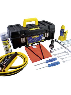 JA14 - Juego combinado de herramientas para auto 14 piezas, con caja plástica Surtek