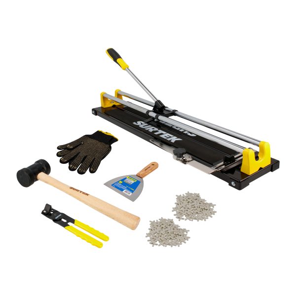 JAZ7S - Juego combinado de herramienta para cortar e instalar azulejo 7 piezas Surtek