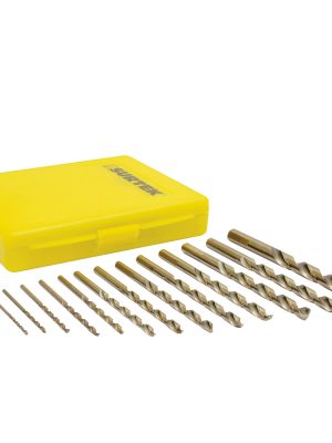 JBAV13 - Juego de brocas con cobalto de acero de alta velocidad zanco recto, 13 piezas Surtek