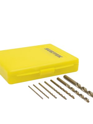 JBAV7.jpg JBAV7 - Juego de brocas con cobalto de acero de alta velocidad zanco recto, 7 piezas Surtek