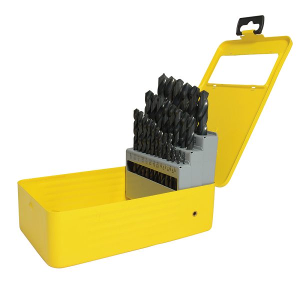 JBAVN29 - Juego de brocas negras de acero de alta velocidad zanco recto, 29 piezas Surtek