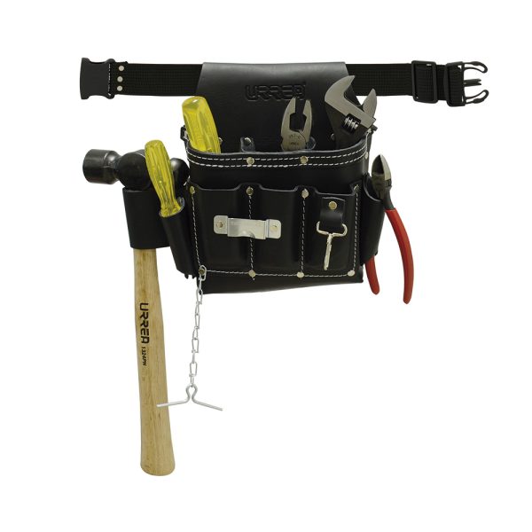 JBN133 - Juego combinado de herramientas 7 piezas, en estuche de cuero Urrea