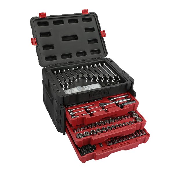 JCB01 - Juego combinado de herramienta para mecánico 450 piezas, con caja plástica de 3 gavetas Urrea