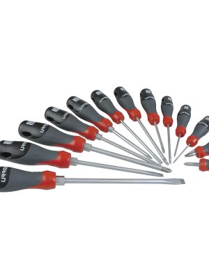 JCDT13 - Juego de destornilladores con mango trimaterial combinados, 13 piezas en blister Urrea