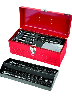 JCM02 - Juego combinado de herramienta 130 piezas, con caja metálica Urrea