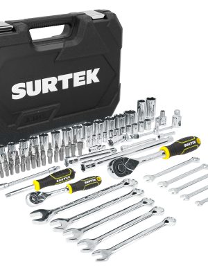 JCM4S - Juego combinado de herramienta para mecánico 84 piezas, con maletín plástico Surtek