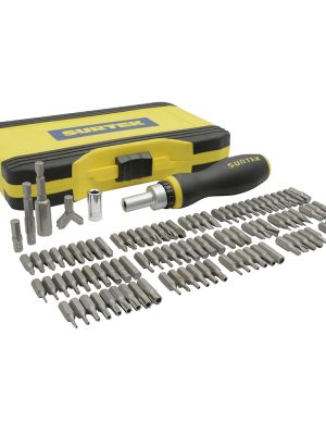 JDP101.jpg JDP101 - Juego de puntas y accesorios hexágono de 1/4", 101 piezas en caja plástica Surtek