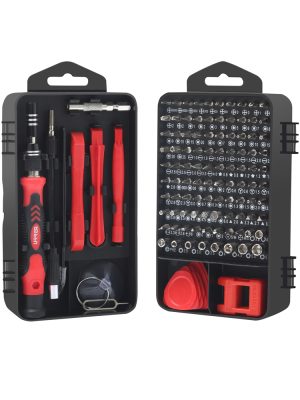 JDPU117.jpg JDPU117 - Juego para reparación de celulares y equipo eléctrico, 117 piezas en caja plástica Urrea