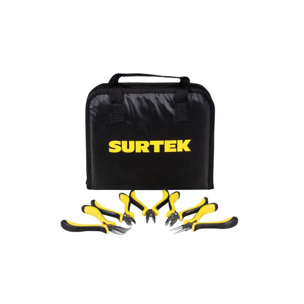 JE6 - Juego combinado de herramientas para electricista 6 piezas, con estuche plástico Surtek