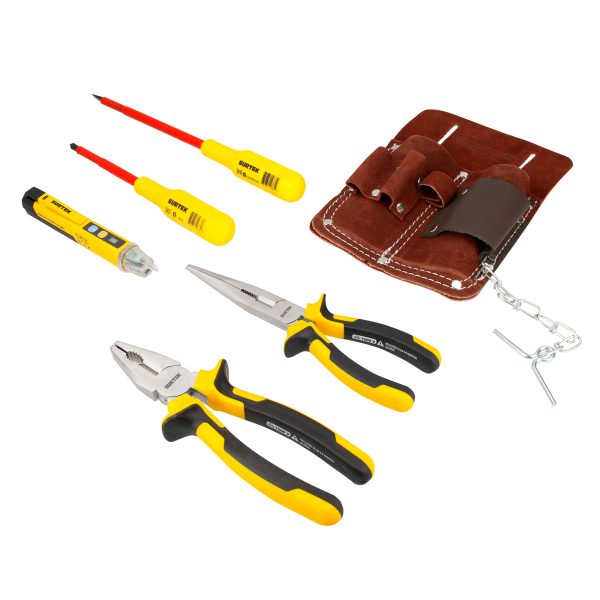 JE6A - Juego combinado de herramientas para electricista de 1000 V, 6 piezas Surtek
