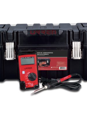 JEL3 - Juego de herramienta con multímetro 3 piezas, caja plástica Urrea