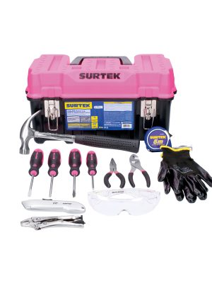 JH13P - Juego combinado de herramienta para dama 13 piezas, con caja plástica Surtek