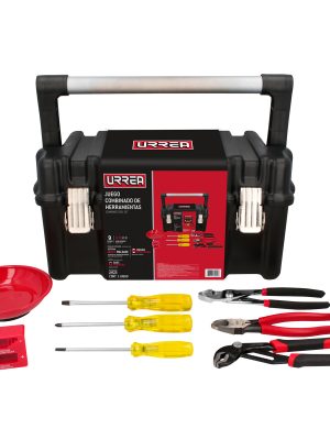JHC9.jpg JHC9 - Juego combinado de herramienta 9 piezas, con caja plástica Urrea