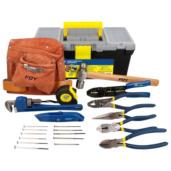 JHF26.jpg JHF26 - Juego combinado de herramienta 26 piezas, con caja plástica Foy