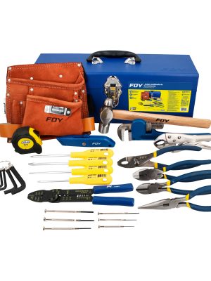 JHF32 - Juego combinado de herramienta 32 piezas, con caja metálica Foy