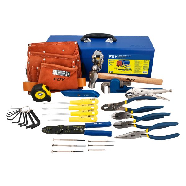 JHF32 - Juego combinado de herramienta 32 piezas, con caja metálica Foy