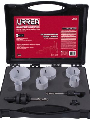 JHS8 - Juego de cortacírculos bimetálicos, 8 piezas Urrea
