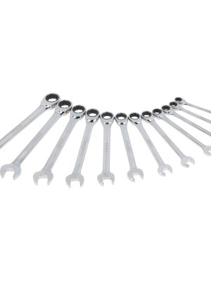 JLMC12M.jpg JLMC12M - Juego de llaves combinadas pulido espejo de matraca spline mét,12 pts,12 pz en caja plást Urrea