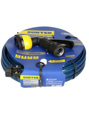 JM12S15 - Manguera para jardín spider con pistola para riego 1/2", 15 m Surtek