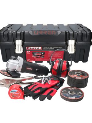 JP27 - Juego de mini esmeriladora con accesorios 27 piezas, con caja plástica Urrea