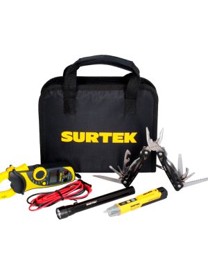 JPE5 - Juego combinado de herramienta con probadores eléctricos 5 piezas, estuche multiusos Surtek