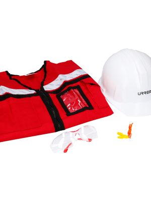 JPM4 - Juego de equipo de protección personal rojo M, 4 piezas Urrea