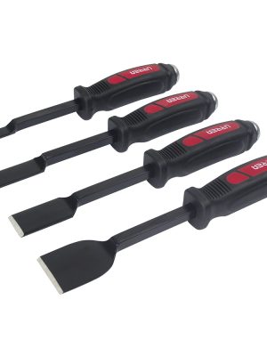 JRASP4.jpg JRASP4 - Juego de raspadores de carbón de golpe 10", 4 piezas Urrea