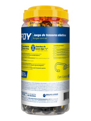 JTE6 - Jgo tensores elast 6pz Foy